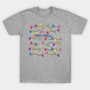 Happy Holidays with Colorful Lights T-Shirt